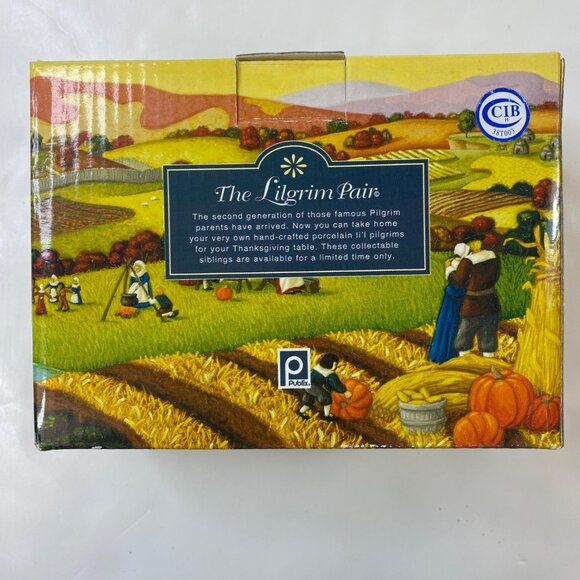 Publix The Lilgrim Pair Premiere Edition Salt & Pepper Shakers Set With Box - Picture 12 of 13